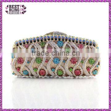 box clutch evening bag elegant wedding clutch bag clutch purse frame (8622A-GS)