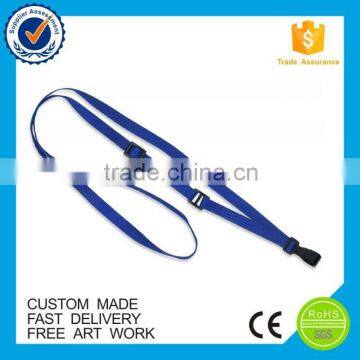 Customized free sample cheap simple elastic lanyard