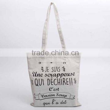 Fashion reusable women cotton canvas shopping bags