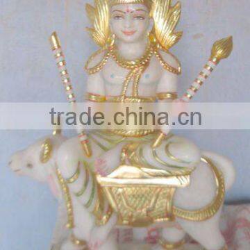 Agni Dev marble statue