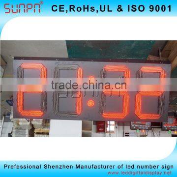 Spanish Synchronized Digital Clock LED Clock Electric Clock Sign 24" photo-4
