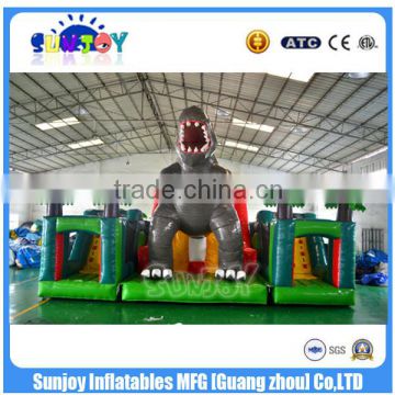 Commercial Inflatable Dinosaur Combo / New Outdoor Playground ,Kids Amusement Park