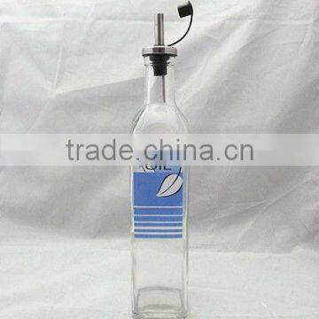 glass oil vinegar cruet bottle