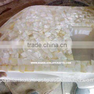 Golden Mother Of Pearl Bathroom Pot