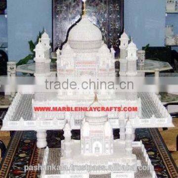 White Stone Handmade Taj Mahal Gift - Art & Craft Gift - Religious Gift - Eid Gift - Christmas Gift - New Year Gifts