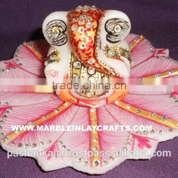 Stone Designer Gift Marble Ganesha Ji