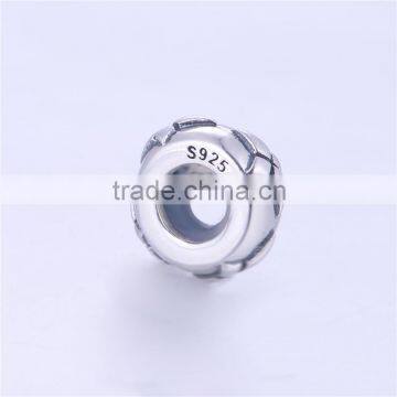 STY004 Silver Clip On Lock Stopper Beads Fit Snake Charm Bracelet photo-2