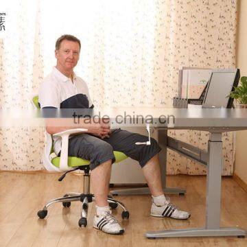 Attractive Office Table With Drawers With Steel Frame photo-2