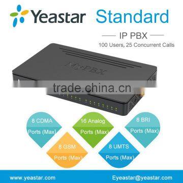 Yesastar Standard IP PBX System With GSM/ FXO/FXS/BRI/CDMA Ports photo-3
