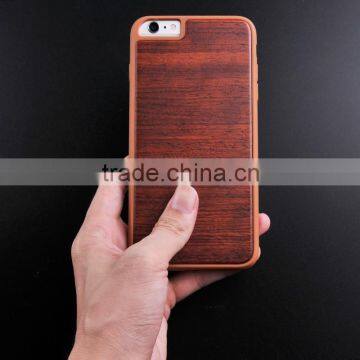 Wood Grain Leather+tpu Shell Mobile Phone for Iphone 7/7s Case