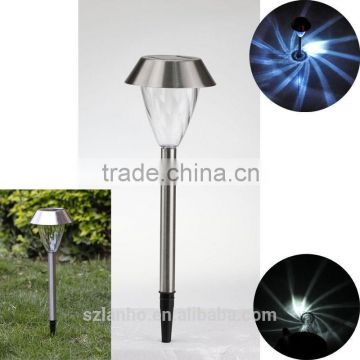 2016 new hot Solar Powered Garden Stainless Steel LED pathway Light