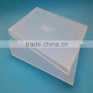 OEM custom cheap price acrylic display case white acrylic box with lids