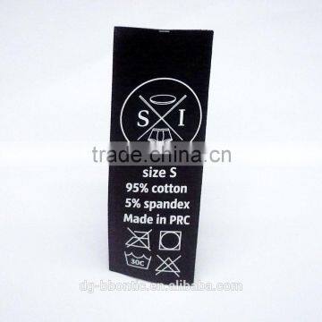 Black Care Label For Garment