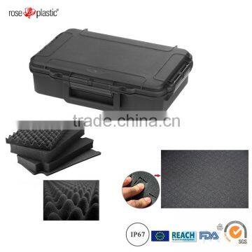 Plastic hard solid firm maintain service tool box case with IP67 waterproof RC-PS 195 L