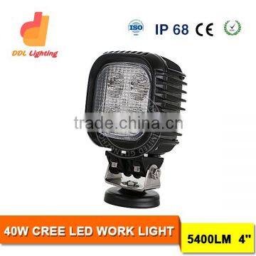 DDL Car accessories 40W round work light with 4inch 5400lumen led work light for cars