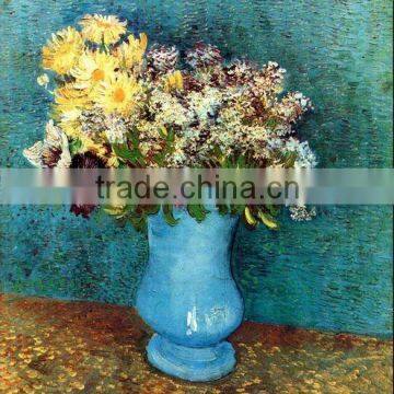 Still life art Vase with Flieder, Margerites und Anemones by Van Gogh artworj