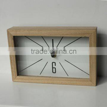 2016new Funny wooden clock bedroom clock
