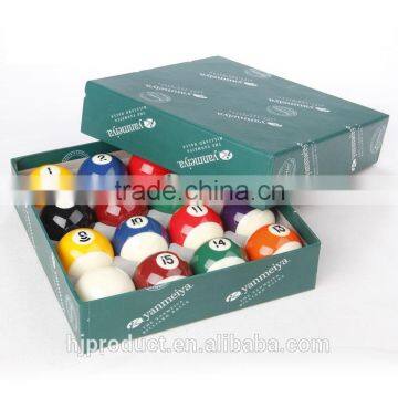 52.5mm High quality resin Crystal Pool ball/ Billiard cue ball/ Factory promotion