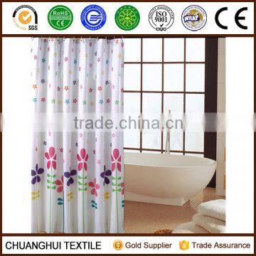 waterproof printed polyester shower curtain fabric