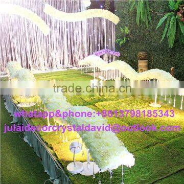 ,large And Tall Wedding Walkway Crystal Flower Stand for Wedding Stage