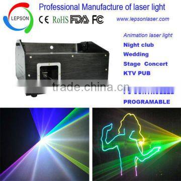 computer control full color laser animation stage light for TV station