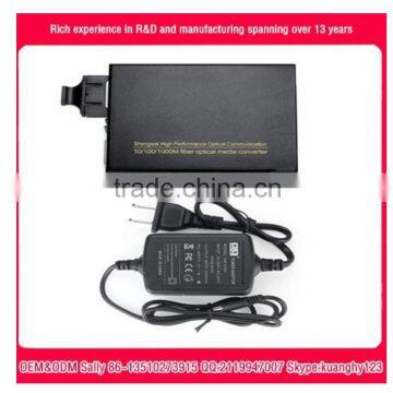 Oem 10/100/1000M media converter fiber optic equipment