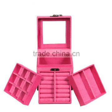 Christmas Gift 3 Sheets Inside Lint Jewelry Box for Girls photo-3