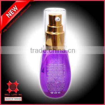Vintage skin care production water spray thick wall purple PET bottles