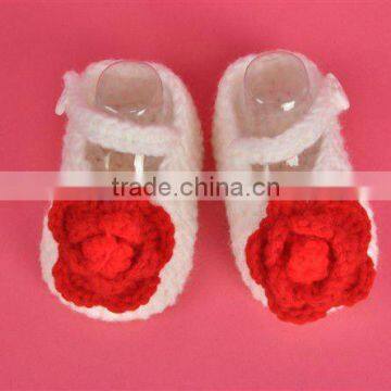 Red rose design fashion socks and handmade baby socks