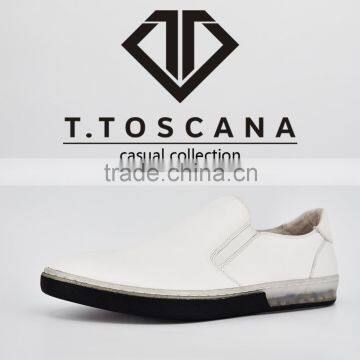 2016 no laces italy leather men casual shoes