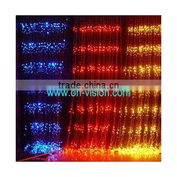 CE RoHS outdoor use led waterfall light/ christmas waterfall lights/