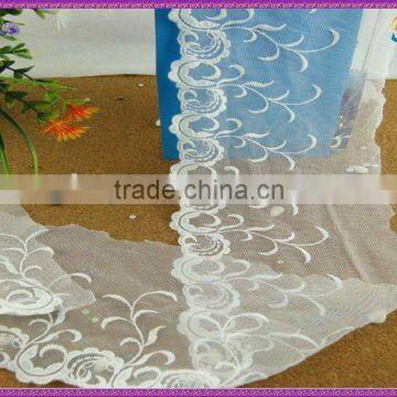 2015 wholesale wedding dress big swiss voile lace in switzerland white color embroidery design