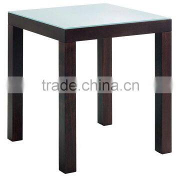 Hot sale new design glass table top wooden coffee table