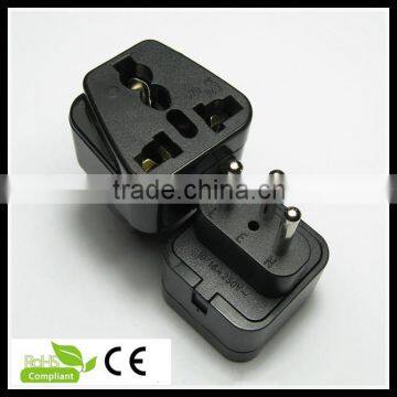 Top sale  plug with socket type commercial swiss plug universal travel adapter
