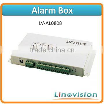 LV-AL0808, Alarm box, supports 8 sensor inputs and 8 alarm relay outputs