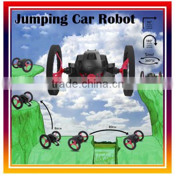 2.4G Remote Control Toys Jumping Car Bounce Car Robot With LED Night Light kids toys