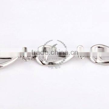 18KGP Platinum Plated White Crystal Rhinestone Austria Crystal Elements Women Bangle Bracelet Fashion Jewelry B005 photo-4