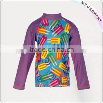 Girls long sleeve uv protection swimwear