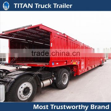 Enclosed auto transport box semi-trailer, steel van car lorry transport trailer