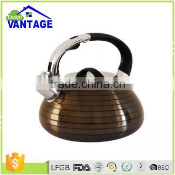 Heat retention water tea induction kettle stainless steel whistling kettle with capsulated bottom