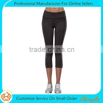 Women's Activewear Yoga Pants High Rise Slim Fit Tights Cropped Capris