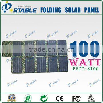 Hot Sale! 100W Solar Panels Foldingl for Car Battery/boat/yarcht