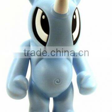 blue rhinoceros 10 inch action figure, adroable action plastic toys for kids, customized action figures China manufacturer