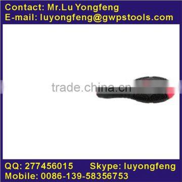 Cr-V black nickle finished screwdriver with 2-color elastic handle