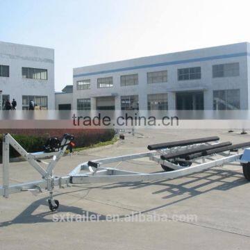 Galvanized Boat Trailer CBT-74 with wood bunk