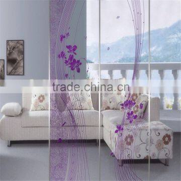 violet decorative glass/voilet titanium plated glass/mirror glass