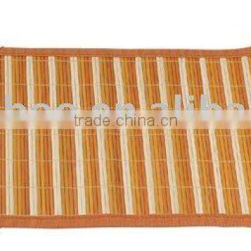 Orange color Bamboo placemat with large size