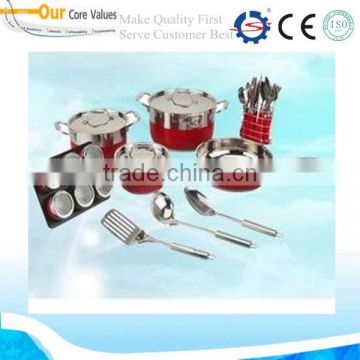 Elegant 12pcs cookware set factory/ cooking pot manufacture/Top grade stainless steel ware 12pcs cookware set