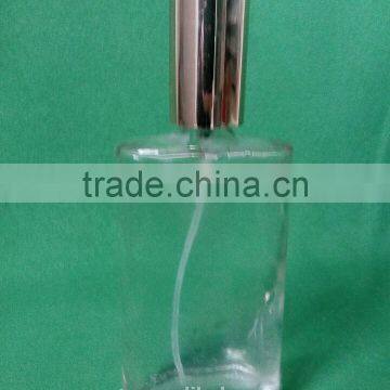 90 ml clear perfume bottles with pump sprayer and outer caps