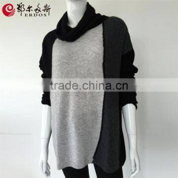 Erdos cashmere women cowl neck graphic tees sweater
